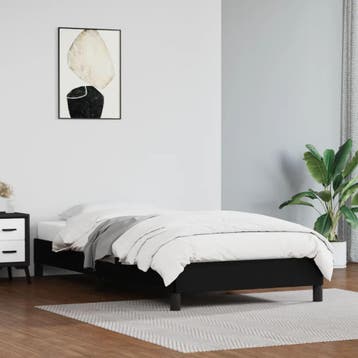 vidaXL Bedframe kunstleer zwart 100x200 cm, Verzenden