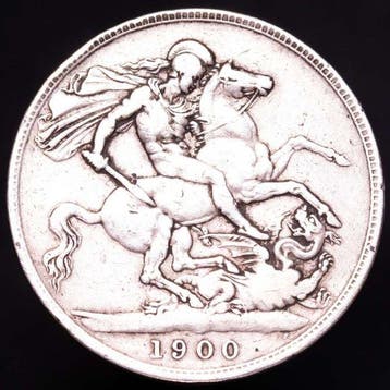 Verenigd Koninkrijk. Victoria. Crown 1900 3rd. portrait