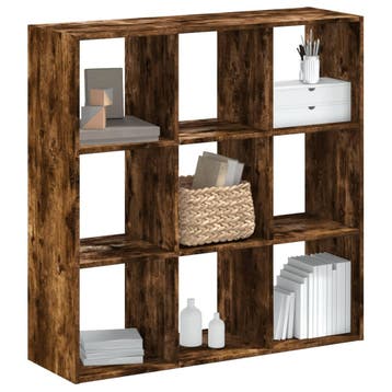 vidaXL Boekenkast 102x32x102 cm bewerkt hout gerookt, Verzenden, Nieuw