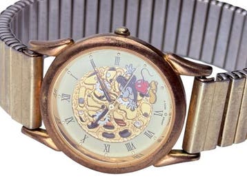 Veiling - Disney | Vintage Mickey Mouse Skeleton Horloge, Handtassen en Accessoires, Nieuw