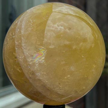 Large Citrine crystal sphere Kristal - Hoogte: 12.2 cm -
