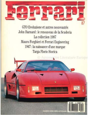 FERRARI 87, NUMERO HORS-SERIE AUTO HEBDO, Livres