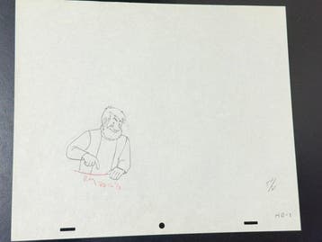 Tintin - 1 Originele productietekening - Kapitein Haddock -, Boeken, Nieuw