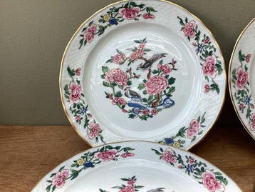 Bernardaud & Co. Limoges - Dessertservies (6) - Oiseaux de