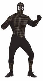 Spiderman Kostuum Heren Zwart, Verzenden, Nieuw