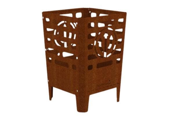 Veiling - Barbecook vuurkorf red devils 38x38x55cm, Tuin en Terras, Houtskoolbarbecues