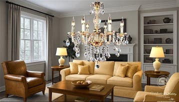 SLC Illumina - MG - Lustre - ECO Aurea6Luci - Cristal -