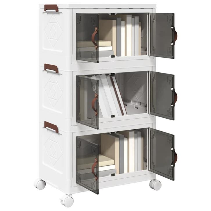 vidaXL Opbergbox stapelbaar met wielen 3-laags 28 L, Bricolage & Construction, Outillage | Outillage à main, Envoi