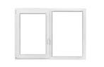 PVC raam draaikiep-vast b150xh110 cm wit intrek, Ophalen of Verzenden, Gevelraam of Ruit