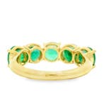 Bague - 14 carats Or jaune - 3.54ct. tw. Émeraude, Bijoux, Sacs & Beauté