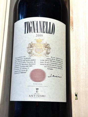 2009 Marchese antinori, Tignanello - Toscane, Super Tuscans, Verzamelen, Wijnen, Nieuw