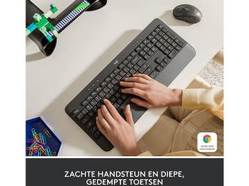 Logitech - Toetsenbord - Azerty - Zwart, Computers en Software, Verzenden, Logitech, Draadloos, Nieuw