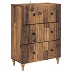 vidaXL Ladekast Oud hout 66 x 34,5 x 90 cm Bewerkt hout, Huis en Inrichting, Verzenden, Nieuw