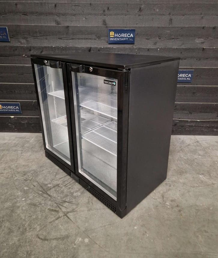 Koelkast | glasdeur | Tefcold | 2-deurs barkoeling | DB201H, Articles professionnels, Horeca | Équipement de cuisine