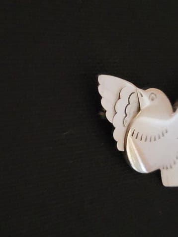 Georg Jensen - Broche Zilver - Nr. 320 – Duifbroche