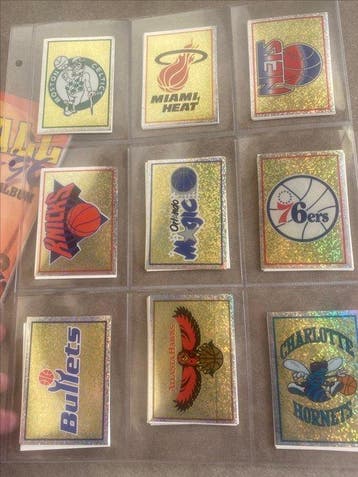 1995/96 Panini NBA Basketball 95-96 Empty album + complete