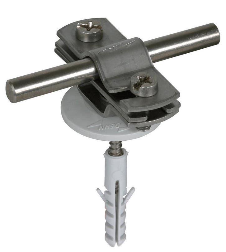 Dehn Support de conducteur avec taquet StSt pour Rd 7-10 Fl, Bricolage & Construction, Électricité & Câbles, Envoi