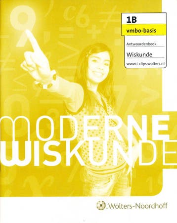 Moderne Wiskunde antwoordenboek 1B VMBO-basis, Verzenden, Nieuw
