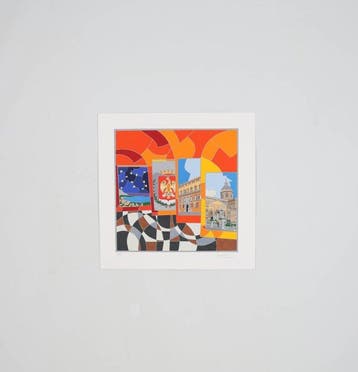Ugo Nespolo (1941) - Palermo, Antiek en Kunst