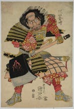 Utagawa Kunitsugu – “Sakata Kintoki” – Originele Japanse