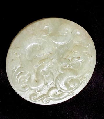 hanger - Nefriet Jade - China - 20e eeuw