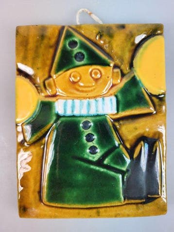 Vintage Carreau - Zsolnay - Vintage - 1960-1970 - clown