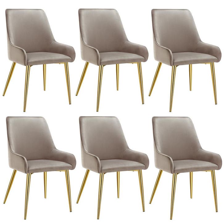 tectake Eetkamerstoel Avane, fluweeloptiek, draagkracht 120, Huis en Inrichting, Stoelen, Verzenden