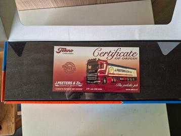 Tekno 1:50 - Camion miniature - Scania trekker met oplegger