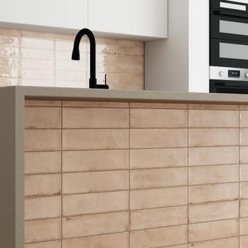 Wandtegel Sottocer Gra Nude Beige Glans 7,5x30 (Muurtegels), Nieuw, 20 tot 40 cm, 10 m² of meer, Wandtegels