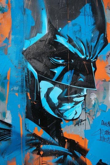 Dine Chanima (XX-XXI) - Batmobile Street Art, Antiek en Kunst