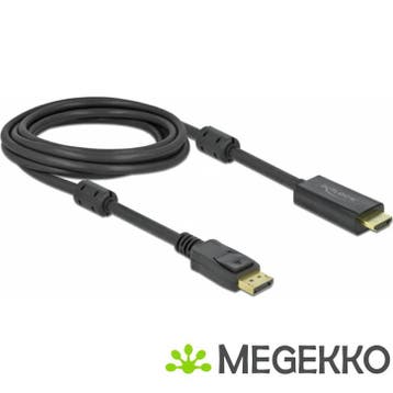 Delock 85957 Actieve DisplayPort 1.2 naar HDMI-kabel 4K 60, Verzenden, Nieuw