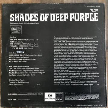 Deep Purple - Shades Of Deep Purple - LP album (op zichzelf, Cd's en Dvd's, Nieuw in verpakking