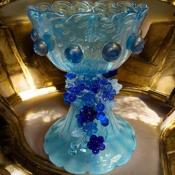 Tafelmiddenstuk - Murano-glas H 24 cm Artistieke Florale