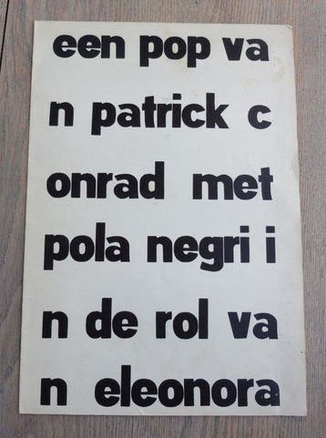 Gesigneerd; Patrick Conrad - Een pop van Patrick Conrad met