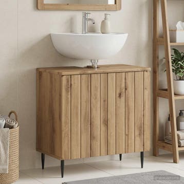 vidaXL Wastafel kabinet voor de badkamer ZWOLLE Artisanaal, Verzenden, Nieuw