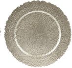 Onderbord Barok Rond Zilver 33 cm