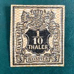 Hannover 1856 - 1/10 thaler écu d’armes approuvé brun -
