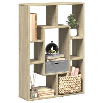 vidaXL Boekenkast 63x20x90 cm bewerkt hout sonoma, Verzenden, Nieuw
