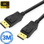 2dekans | DisplayPort Kabel 1.4 - mannetje naar mannetje -, TV, Hi-fi & Vidéo, Câbles audio & Câbles de télévision, Ophalen of Verzenden