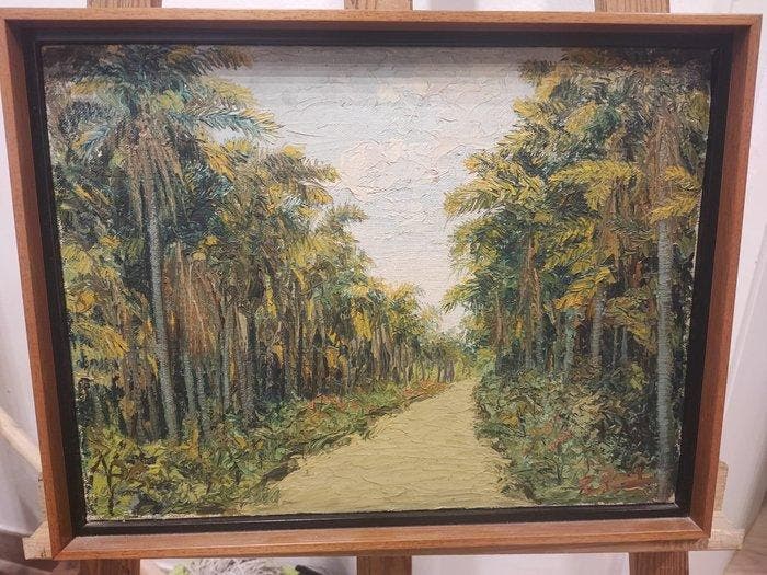 Escuela Impresionista (XX) - NO RESERVE - El Amazonas, Antiek en Kunst, Kunst | Schilderijen | Klassiek