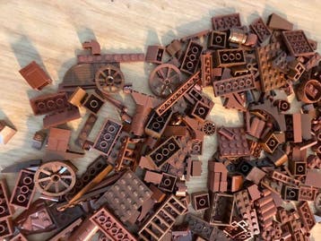 Lego Stenen - 1500 bruine stenen, Nieuw