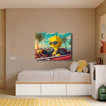 Canvas Fit - Alberto Ricardo - Lisa Simpson – “Rebel Sunset, Nieuw in verpakking