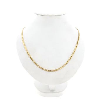Gouden Figaro schakelketting, Handtassen en Accessoires, Kettingen, Ophalen of Verzenden, Gebruikt, Goud, Goud