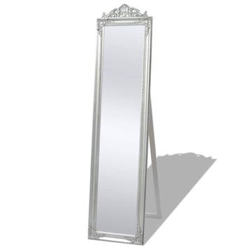 vidaXL Vrijstaande spiegel Barok 160x40cm zilver, Verzenden, Nieuw