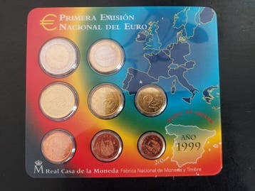 Spanje. Year Set (BU) 1999/2002 (4 sets) (Zonder, Postzegels en Munten
