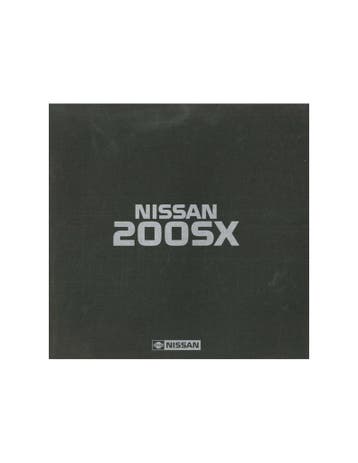 1988 NISSAN 200SX BROCHURE ENGELS, Nieuw