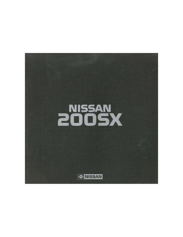 1988 NISSAN 200SX BROCHURE ENGELS, Boeken, Auto's | Folders en Tijdschriften