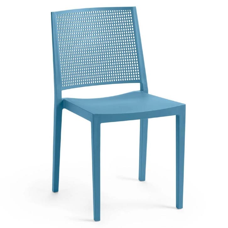 Stoel | Kunststof | Blauw | In-/Outdoor | 450x540x830(h)mm, Zakelijke goederen, Horeca | Keukenapparatuur, Nieuw in verpakking