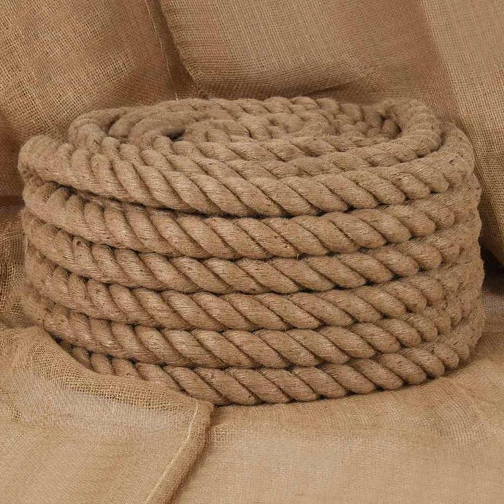 vidaXL Touw 10 m lang 40 mm dik jute, Doe-het-zelf en Bouw, IJzerwaren en Bevestigingsmiddelen, Nieuw, Verzenden