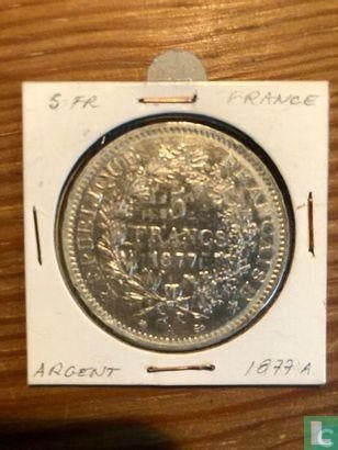 Frankrijk 5 francs 1877 (A), Timbres & Monnaies, Monnaies | Europe | Monnaies non-euro, Envoi